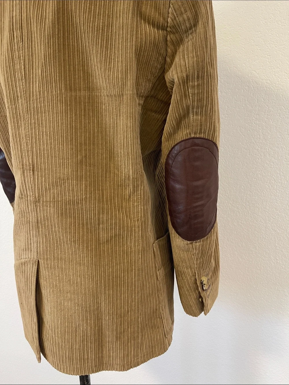RED Valentino Corduroy Jacket in Khaki Brown 2 Button Elbow Patches Mens 44